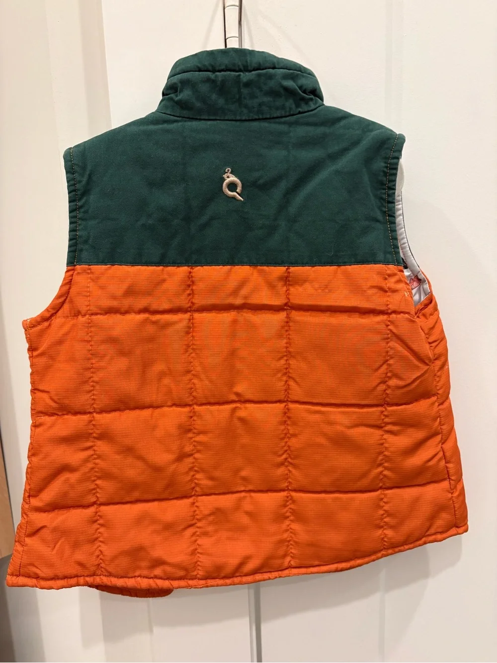 Orange & Green Puffer Vest